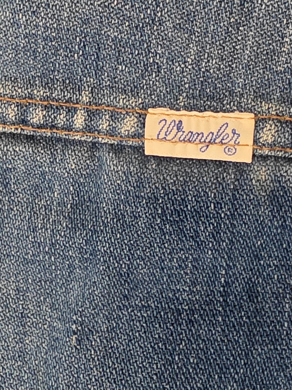 Vintage Wrangler 100% Cotton Denim Sherpa-Lined Vest - Picture 6 of 12